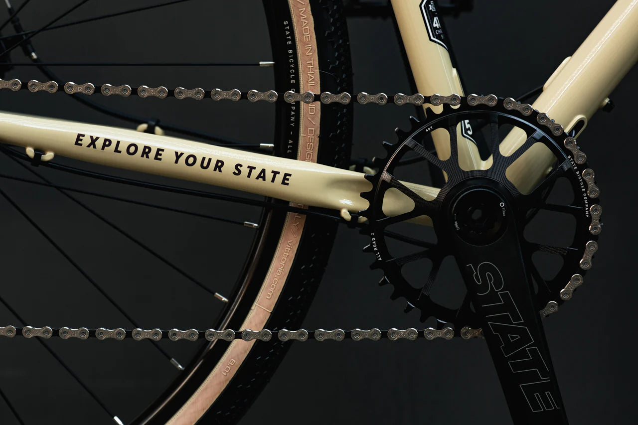 4130 ALL ROAD - DROP BAR -DROMEDARY TAN (12 Speed / UDH) - STATE BICYCLE CO.
