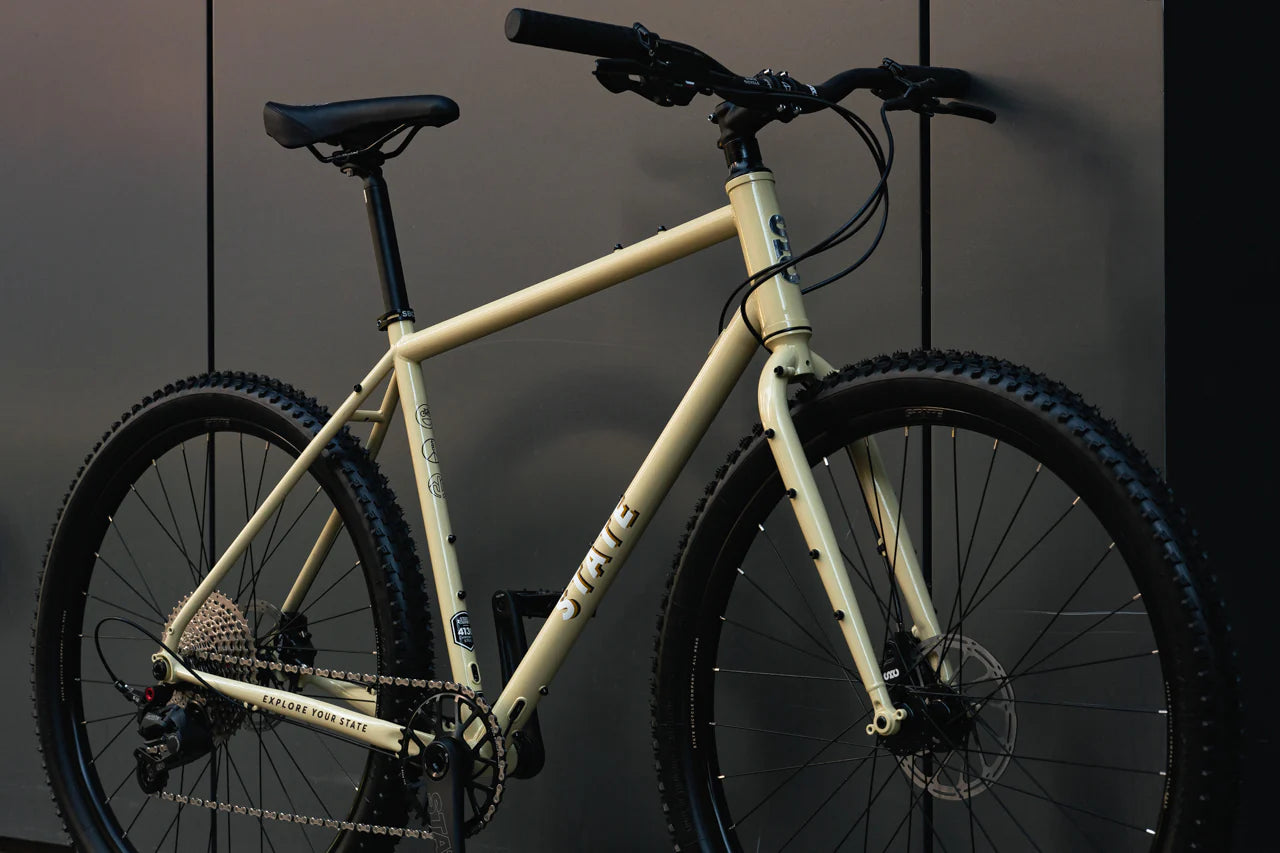 4130 ALL ROAD - FLAT BAR - DROMEDARY TAN (12 Speed / UDH) - STATE BICYCLE CO.