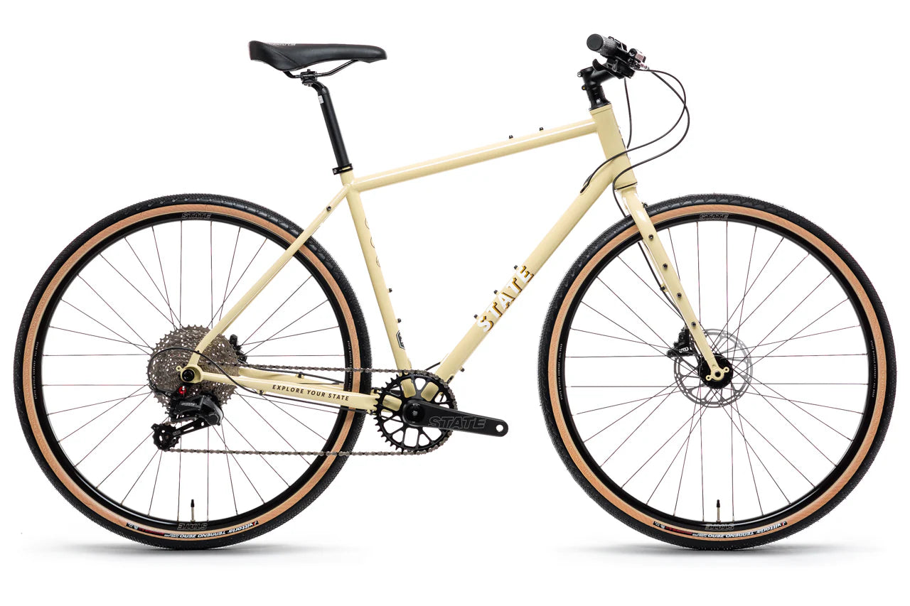 4130 ALL ROAD - FLAT BAR - DROMEDARY TAN (12 Speed / UDH) - STATE BICYCLE CO.