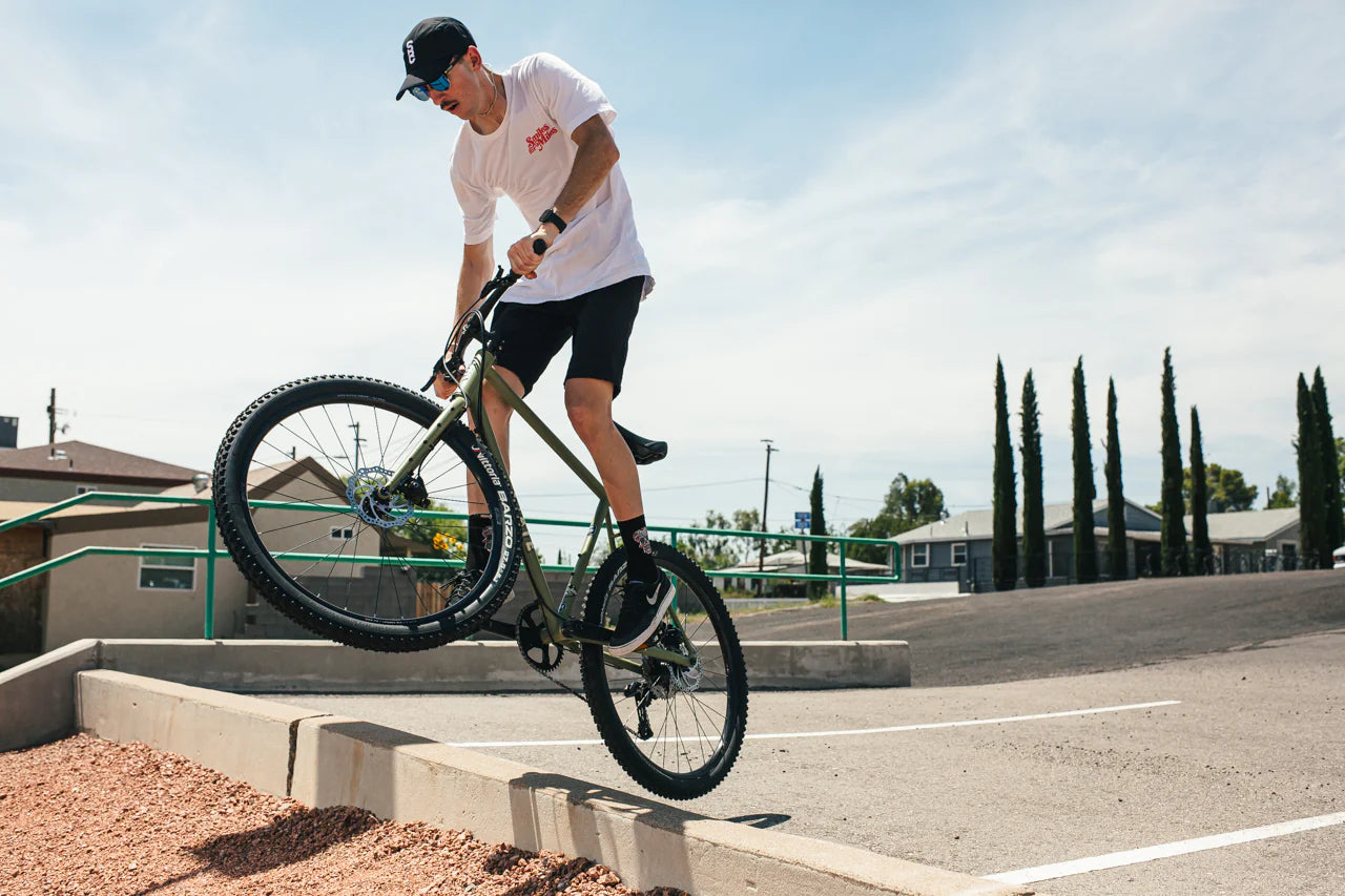 4130 ALL ROAD - FLAT BARS - MATTE OLIVE - STATE BICYCLE CO.