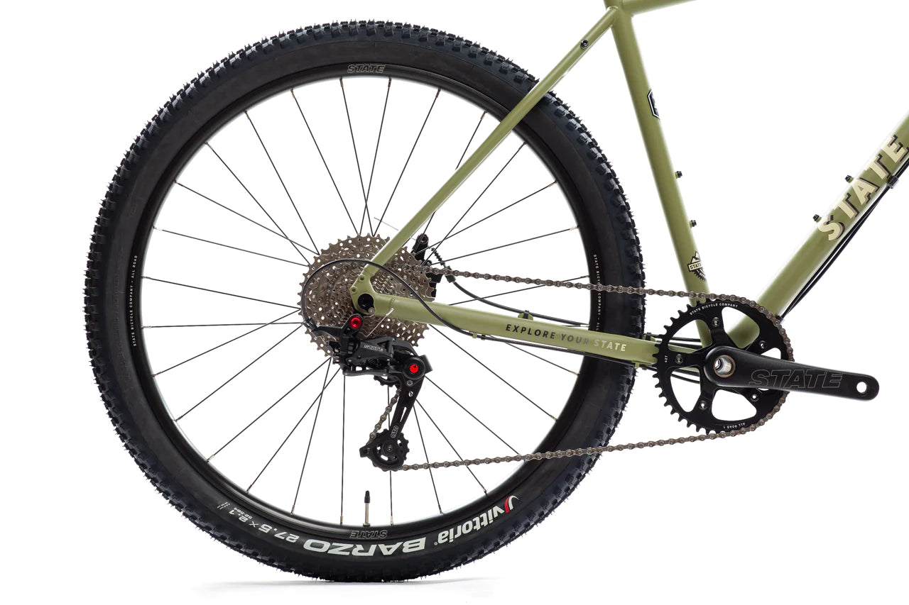 4130 ALL ROAD - FLAT BARS - MATTE OLIVE - STATE BICYCLE CO.