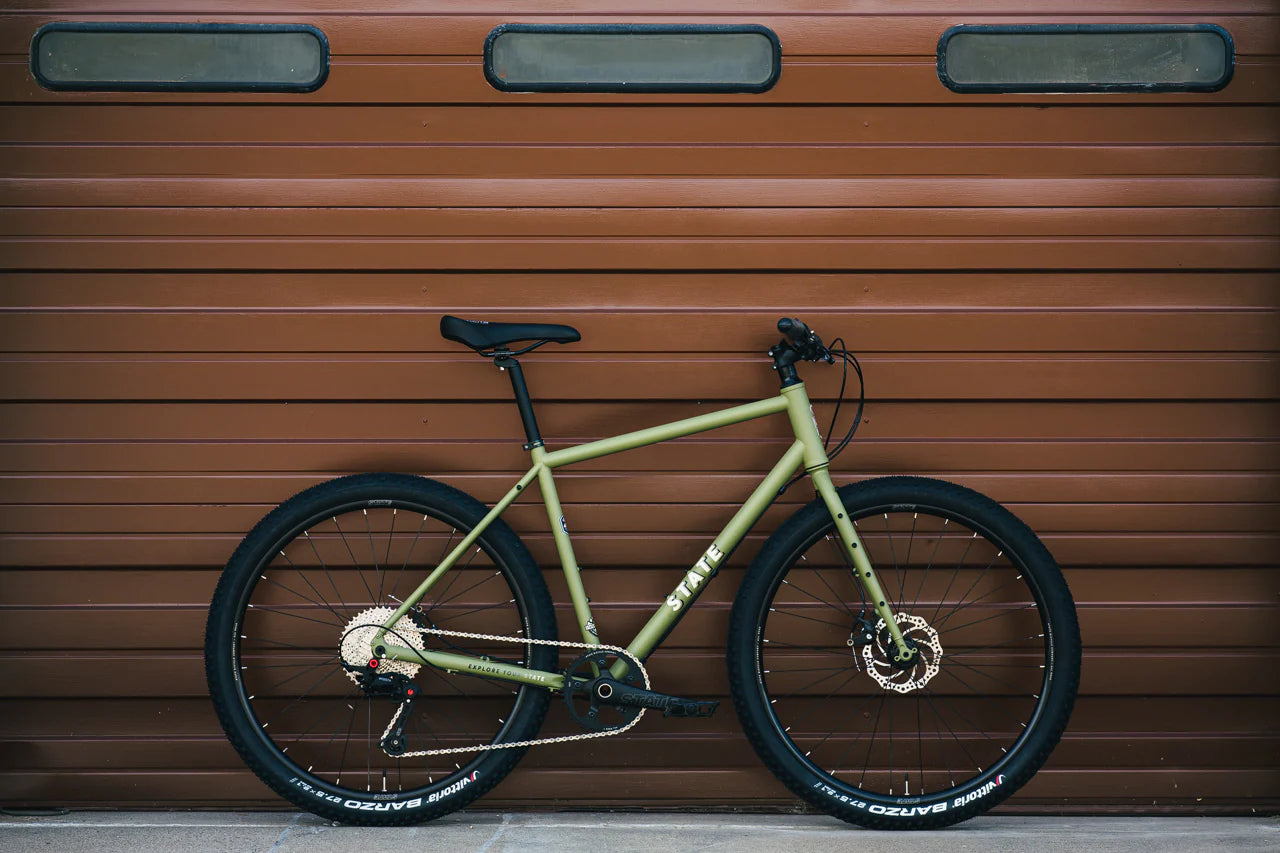 4130 ALL ROAD - FLAT BARS - MATTE OLIVE - STATE BICYCLE CO.