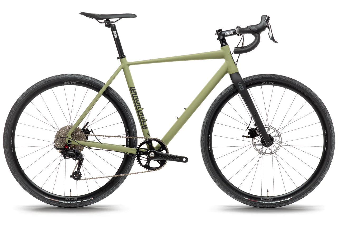 6061 BLACK LABEL ALL ROAD 2023 - MATTE OLIVE - STATE BICYCLE CO