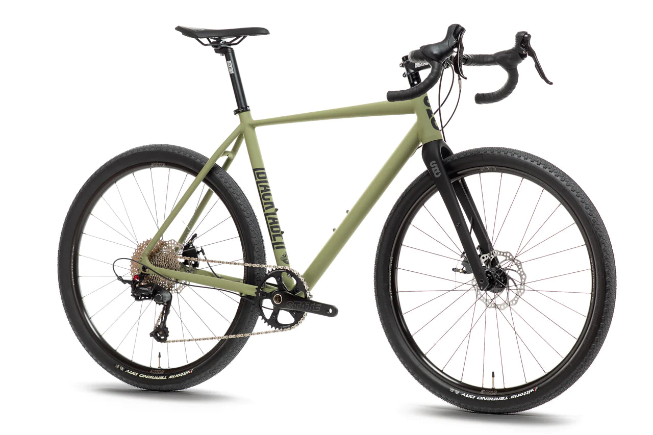 6061 BLACK LABEL ALL ROAD 2023 - MATTE OLIVE - STATE BICYCLE CO