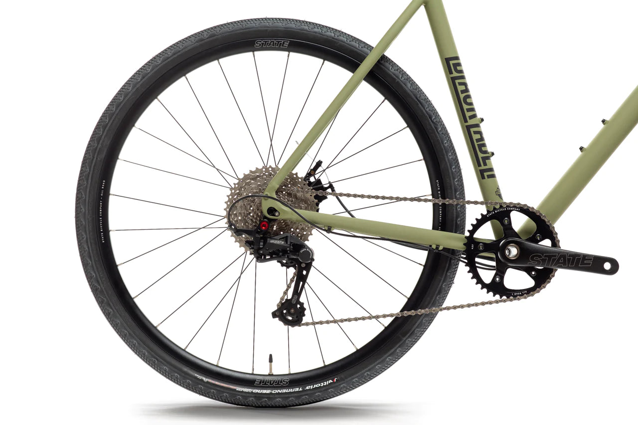 6061 BLACK LABEL ALL ROAD 2023 - MATTE OLIVE - STATE BICYCLE CO