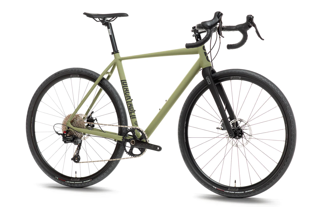 6061 BLACK LABEL ALL ROAD 2023 - MATTE OLIVE - STATE BICYCLE CO