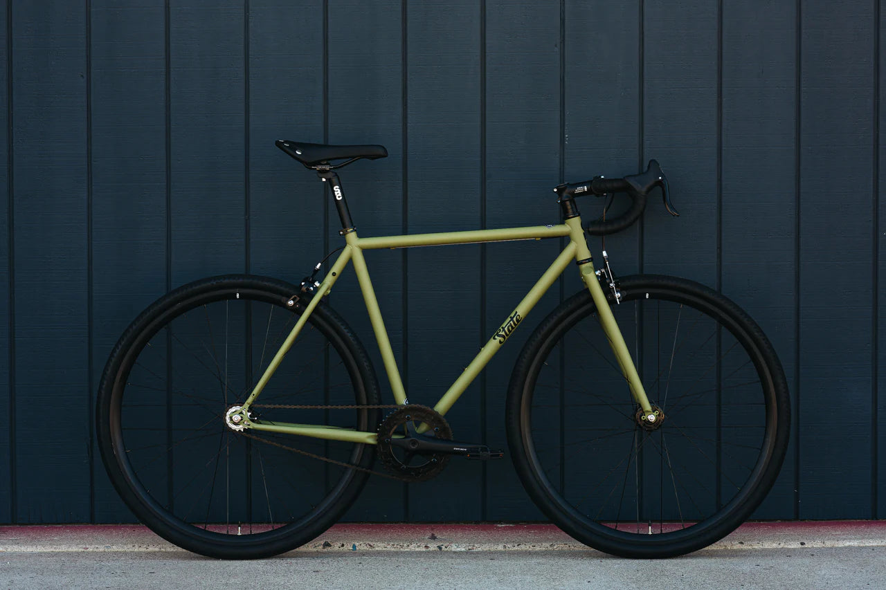 6061 BLACK LABEL ALL ROAD 2023 - MATTE OLIVE - STATE BICYCLE CO