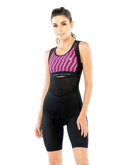 KEEP THE RUBBER ON THE ROAD BIB SHORT - MUJER - MOVVA